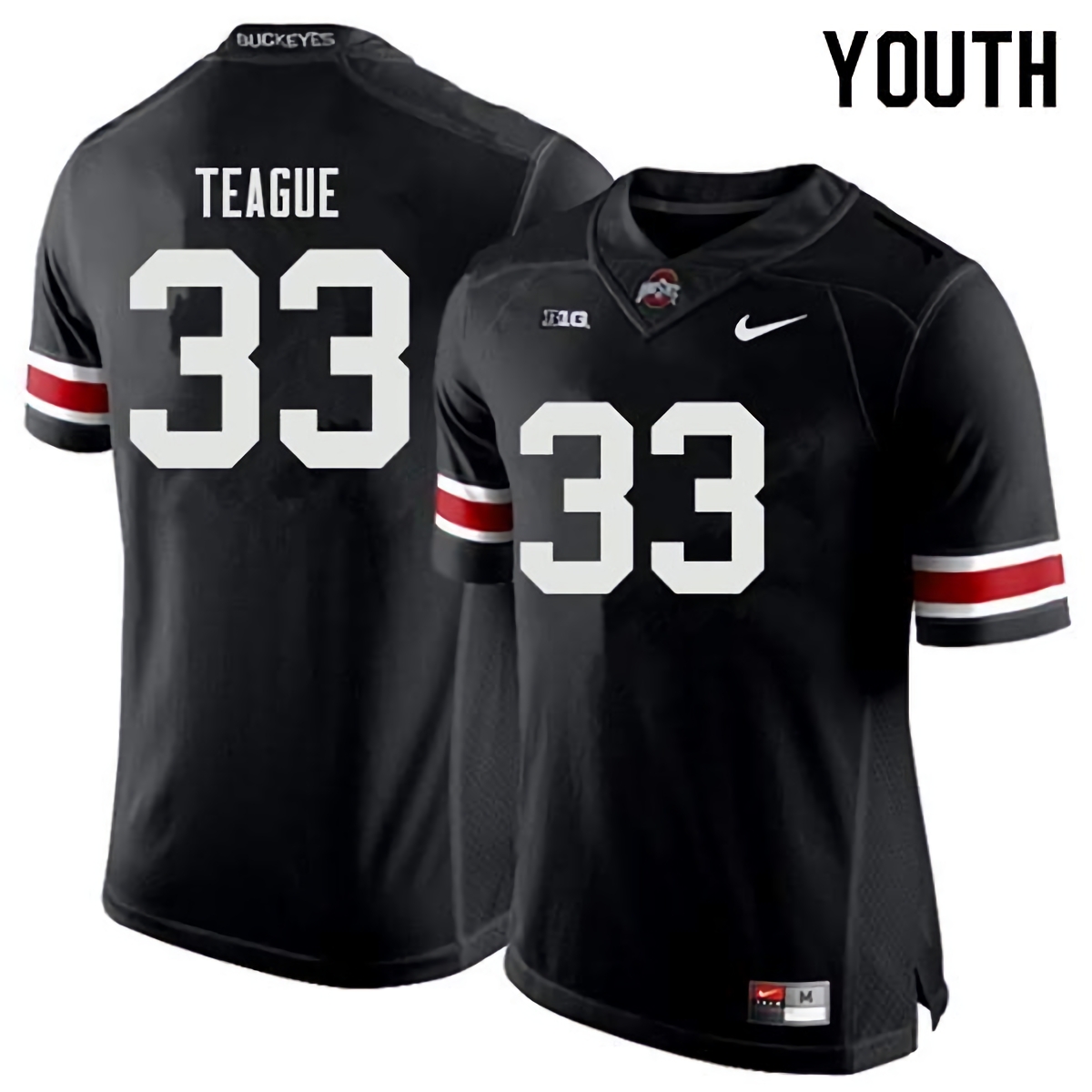 Master Teague Ohio State Buckeyes Youth NCAA #33 Nike Black College Stitched Football Jersey UOF5056LY